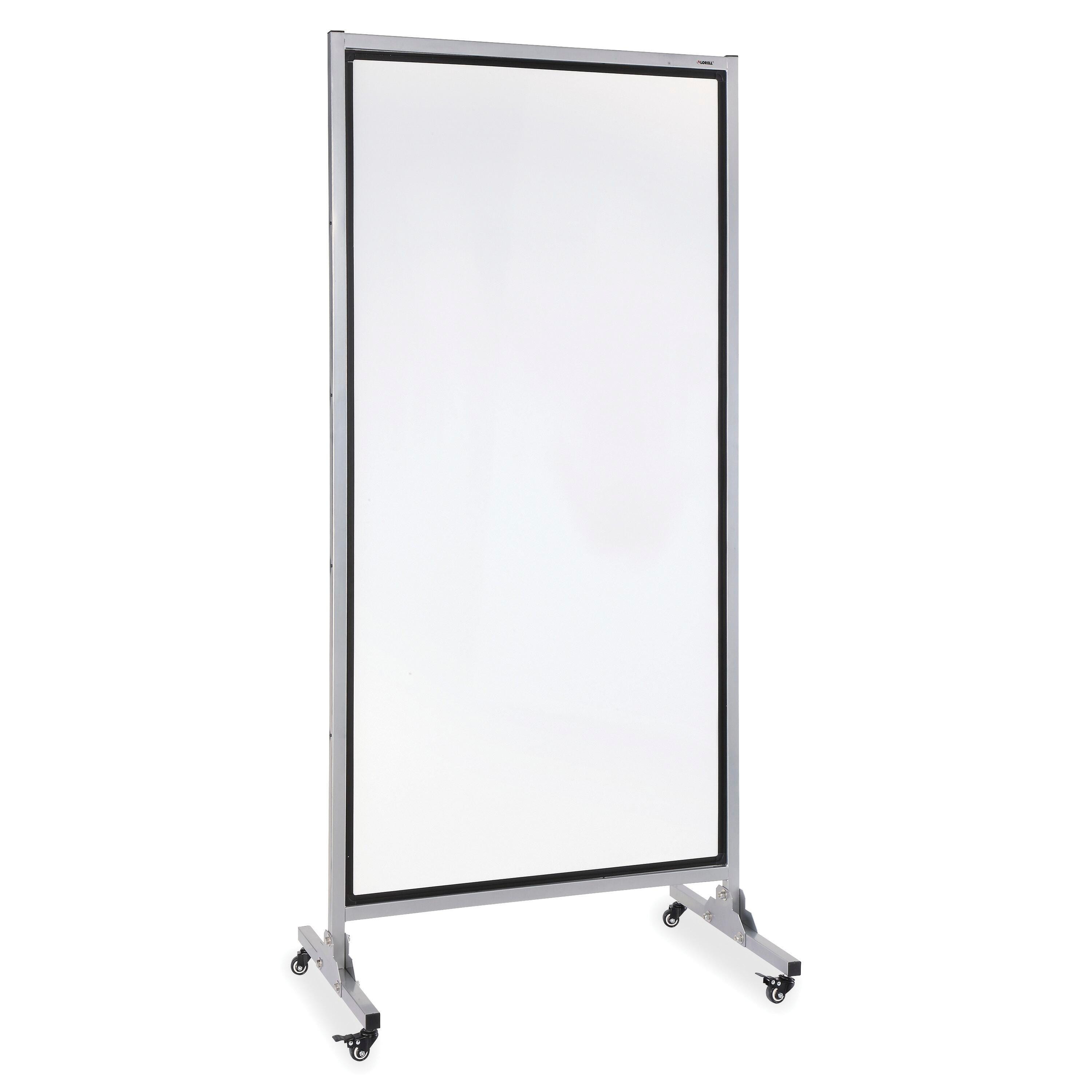 Lorell 2 sided Whiteboard Easel, Dry Erase, 82-1/2 x 37-1/2 Inches, Black 1531456